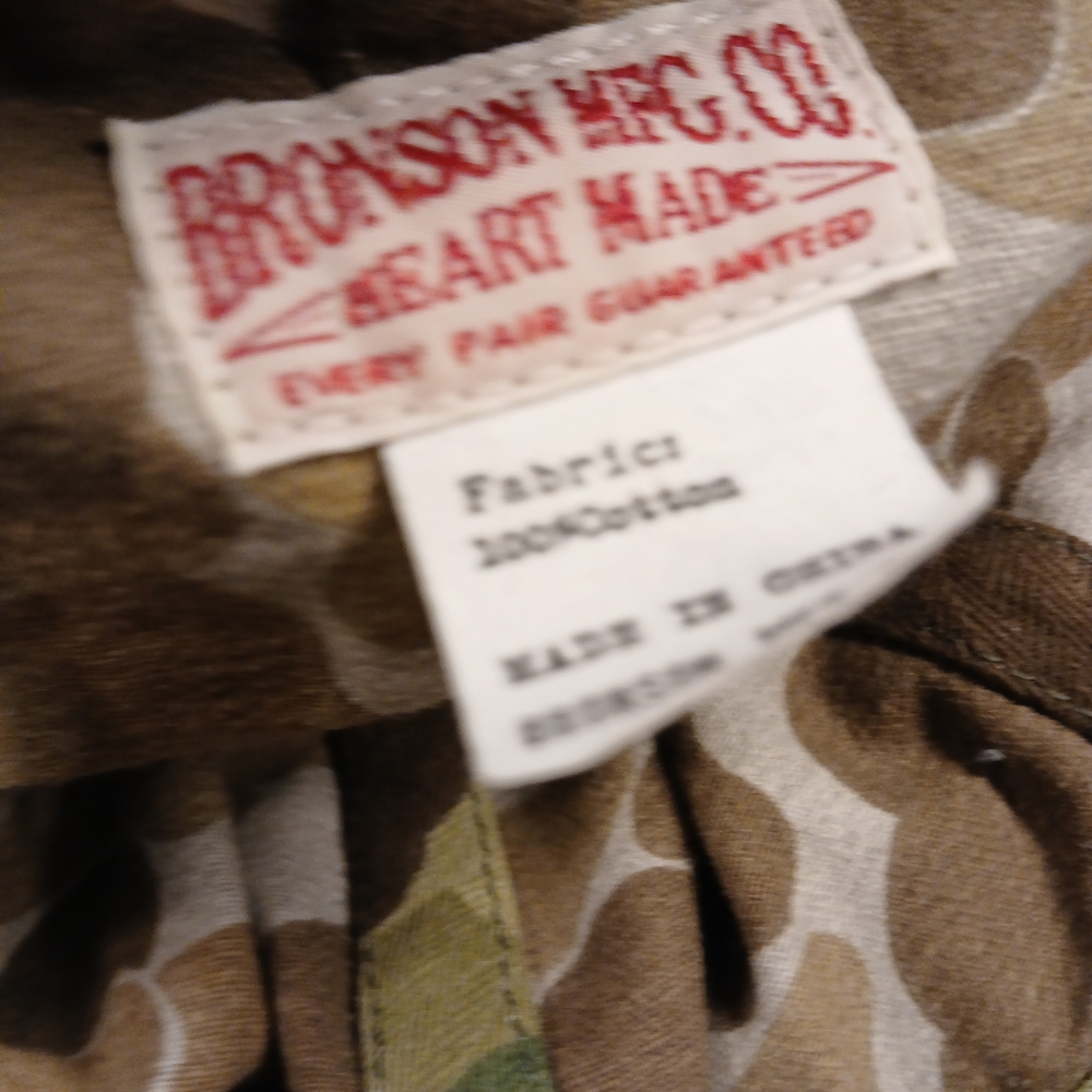 BRONSON Mens Camouflage Boonie Hat - Green Camo - Picture 3 of 3